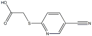 [(5-cyanopyridin-2-yl)thio]acetic acid Struktur