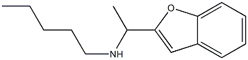 [1-(1-benzofuran-2-yl)ethyl](pentyl)amine Struktur