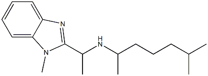 [1-(1-methyl-1H-1,3-benzodiazol-2-yl)ethyl](6-methylheptan-2-yl)amine Struktur