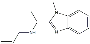 [1-(1-methyl-1H-1,3-benzodiazol-2-yl)ethyl](prop-2-en-1-yl)amine Struktur