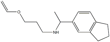 [1-(2,3-dihydro-1H-inden-5-yl)ethyl][3-(ethenyloxy)propyl]amine Struktur