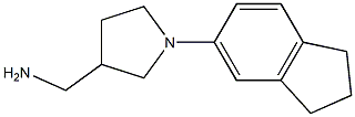 [1-(2,3-dihydro-1H-inden-5-yl)pyrrolidin-3-yl]methylamine Struktur