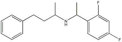 [1-(2,4-difluorophenyl)ethyl](4-phenylbutan-2-yl)amine Struktur