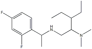 [1-(2,4-difluorophenyl)ethyl][2-(dimethylamino)-3-ethylpentyl]amine Struktur