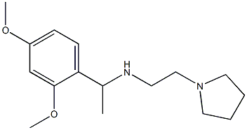 [1-(2,4-dimethoxyphenyl)ethyl][2-(pyrrolidin-1-yl)ethyl]amine Struktur