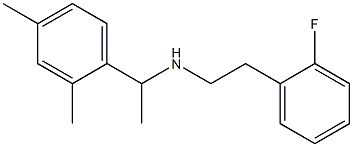 [1-(2,4-dimethylphenyl)ethyl][2-(2-fluorophenyl)ethyl]amine Struktur