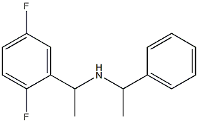 [1-(2,5-difluorophenyl)ethyl](1-phenylethyl)amine Struktur