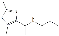 [1-(2,5-dimethyl-1,3-thiazol-4-yl)ethyl](2-methylpropyl)amine Struktur