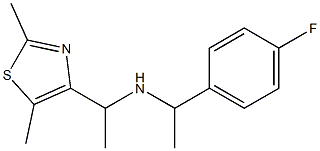 [1-(2,5-dimethyl-1,3-thiazol-4-yl)ethyl][1-(4-fluorophenyl)ethyl]amine Struktur