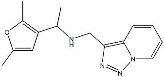 [1-(2,5-dimethylfuran-3-yl)ethyl]({[1,2,4]triazolo[3,4-a]pyridin-3-ylmethyl})amine Struktur