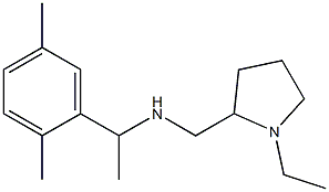 [1-(2,5-dimethylphenyl)ethyl][(1-ethylpyrrolidin-2-yl)methyl]amine Struktur