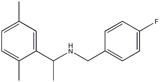 [1-(2,5-dimethylphenyl)ethyl][(4-fluorophenyl)methyl]amine Struktur