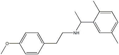 [1-(2,5-dimethylphenyl)ethyl][2-(4-methoxyphenyl)ethyl]amine Struktur