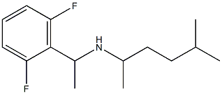 [1-(2,6-difluorophenyl)ethyl](5-methylhexan-2-yl)amine Struktur