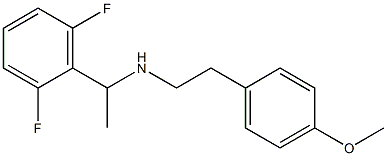 [1-(2,6-difluorophenyl)ethyl][2-(4-methoxyphenyl)ethyl]amine Struktur