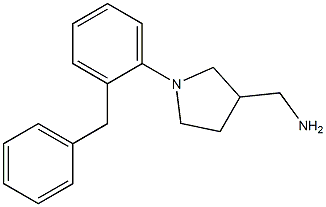 [1-(2-benzylphenyl)pyrrolidin-3-yl]methanamine Struktur