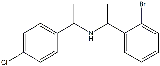 [1-(2-bromophenyl)ethyl][1-(4-chlorophenyl)ethyl]amine Struktur