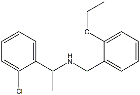 [1-(2-chlorophenyl)ethyl][(2-ethoxyphenyl)methyl]amine Struktur