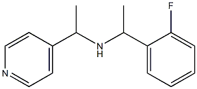 [1-(2-fluorophenyl)ethyl][1-(pyridin-4-yl)ethyl]amine Struktur