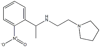 [1-(2-nitrophenyl)ethyl][2-(pyrrolidin-1-yl)ethyl]amine Struktur