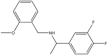 [1-(3,4-difluorophenyl)ethyl][(2-methoxyphenyl)methyl]amine Struktur