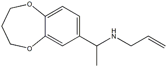 [1-(3,4-dihydro-2H-1,5-benzodioxepin-7-yl)ethyl](prop-2-en-1-yl)amine Struktur