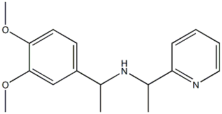 [1-(3,4-dimethoxyphenyl)ethyl][1-(pyridin-2-yl)ethyl]amine Struktur