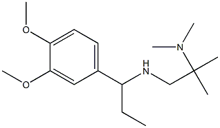 [1-(3,4-dimethoxyphenyl)propyl][2-(dimethylamino)-2-methylpropyl]amine Struktur