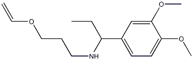 [1-(3,4-dimethoxyphenyl)propyl][3-(ethenyloxy)propyl]amine Struktur