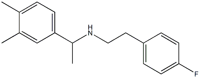 [1-(3,4-dimethylphenyl)ethyl][2-(4-fluorophenyl)ethyl]amine Struktur