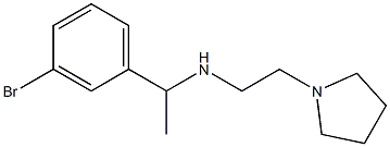 [1-(3-bromophenyl)ethyl][2-(pyrrolidin-1-yl)ethyl]amine Struktur