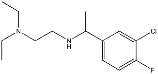 [1-(3-chloro-4-fluorophenyl)ethyl][2-(diethylamino)ethyl]amine Struktur