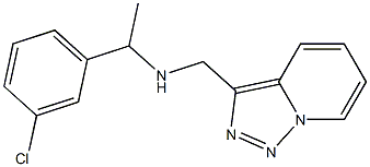 [1-(3-chlorophenyl)ethyl]({[1,2,4]triazolo[3,4-a]pyridin-3-ylmethyl})amine Struktur