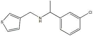 [1-(3-chlorophenyl)ethyl](thiophen-3-ylmethyl)amine Struktur