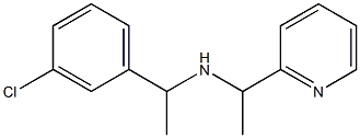 [1-(3-chlorophenyl)ethyl][1-(pyridin-2-yl)ethyl]amine Struktur