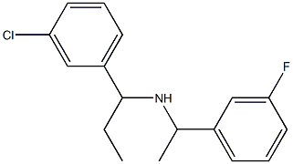 [1-(3-chlorophenyl)propyl][1-(3-fluorophenyl)ethyl]amine Struktur