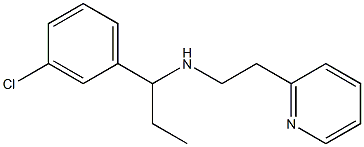 [1-(3-chlorophenyl)propyl][2-(pyridin-2-yl)ethyl]amine Struktur