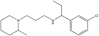 [1-(3-chlorophenyl)propyl][3-(2-methylpiperidin-1-yl)propyl]amine Struktur