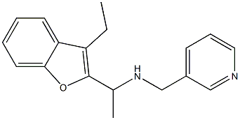 [1-(3-ethyl-1-benzofuran-2-yl)ethyl](pyridin-3-ylmethyl)amine Struktur