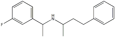 [1-(3-fluorophenyl)ethyl](4-phenylbutan-2-yl)amine Struktur