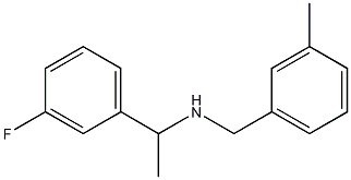 [1-(3-fluorophenyl)ethyl][(3-methylphenyl)methyl]amine Struktur