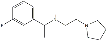 [1-(3-fluorophenyl)ethyl][2-(pyrrolidin-1-yl)ethyl]amine Struktur