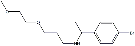 [1-(4-bromophenyl)ethyl][3-(2-methoxyethoxy)propyl]amine Struktur