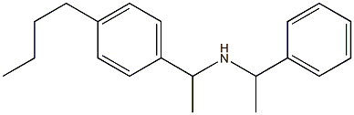 [1-(4-butylphenyl)ethyl](1-phenylethyl)amine Struktur