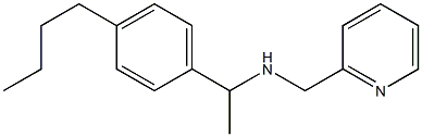 [1-(4-butylphenyl)ethyl](pyridin-2-ylmethyl)amine Struktur