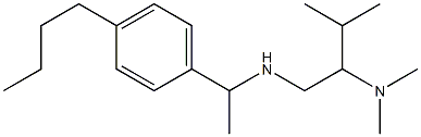 [1-(4-butylphenyl)ethyl][2-(dimethylamino)-3-methylbutyl]amine Struktur