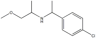 [1-(4-chlorophenyl)ethyl](1-methoxypropan-2-yl)amine Struktur