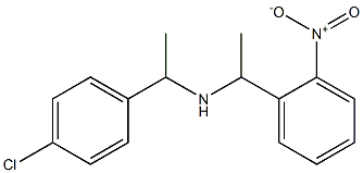 [1-(4-chlorophenyl)ethyl][1-(2-nitrophenyl)ethyl]amine Struktur