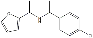 [1-(4-chlorophenyl)ethyl][1-(furan-2-yl)ethyl]amine Struktur