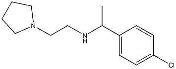 [1-(4-chlorophenyl)ethyl][2-(pyrrolidin-1-yl)ethyl]amine Struktur